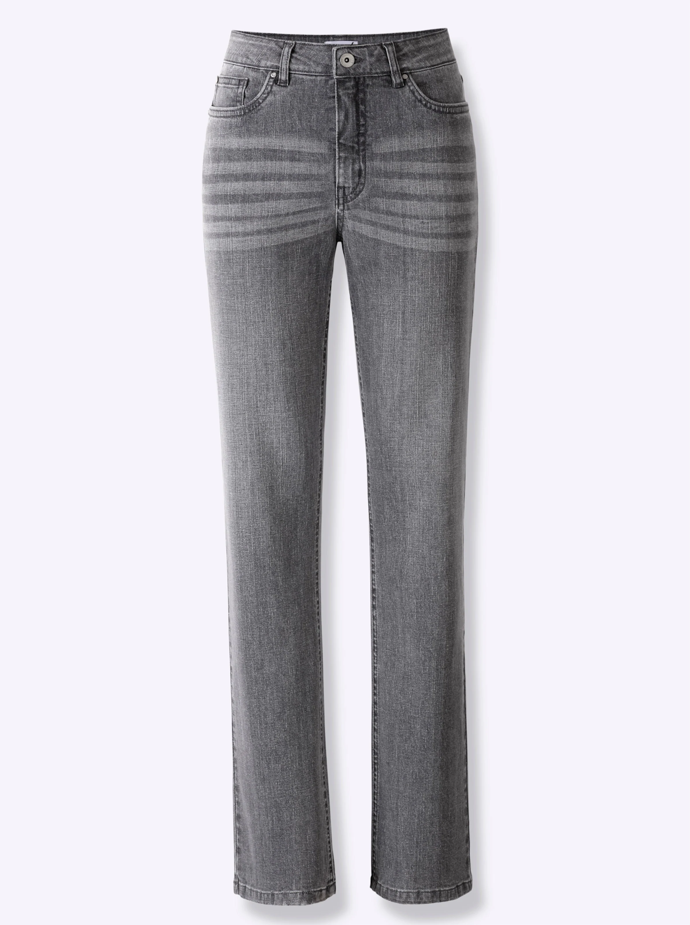 Jeans in stone-grey-denim