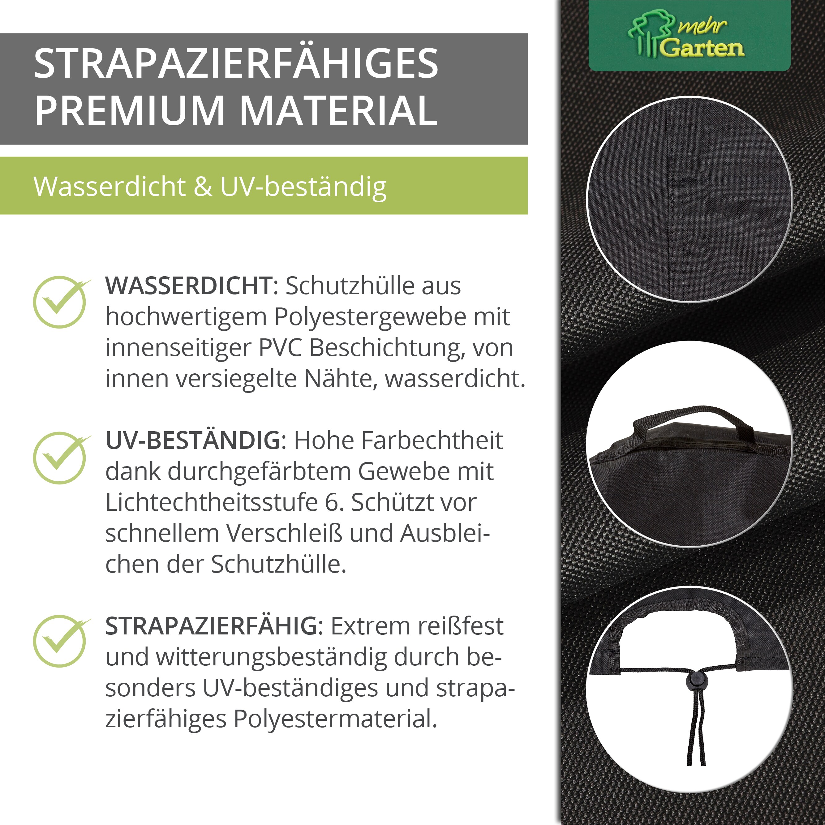 Schutzhülle für Keramikgrill Premium 2.0 Schwarz
