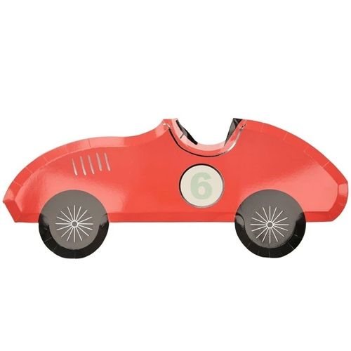 Meri meri bordjes raceauto - 8st
