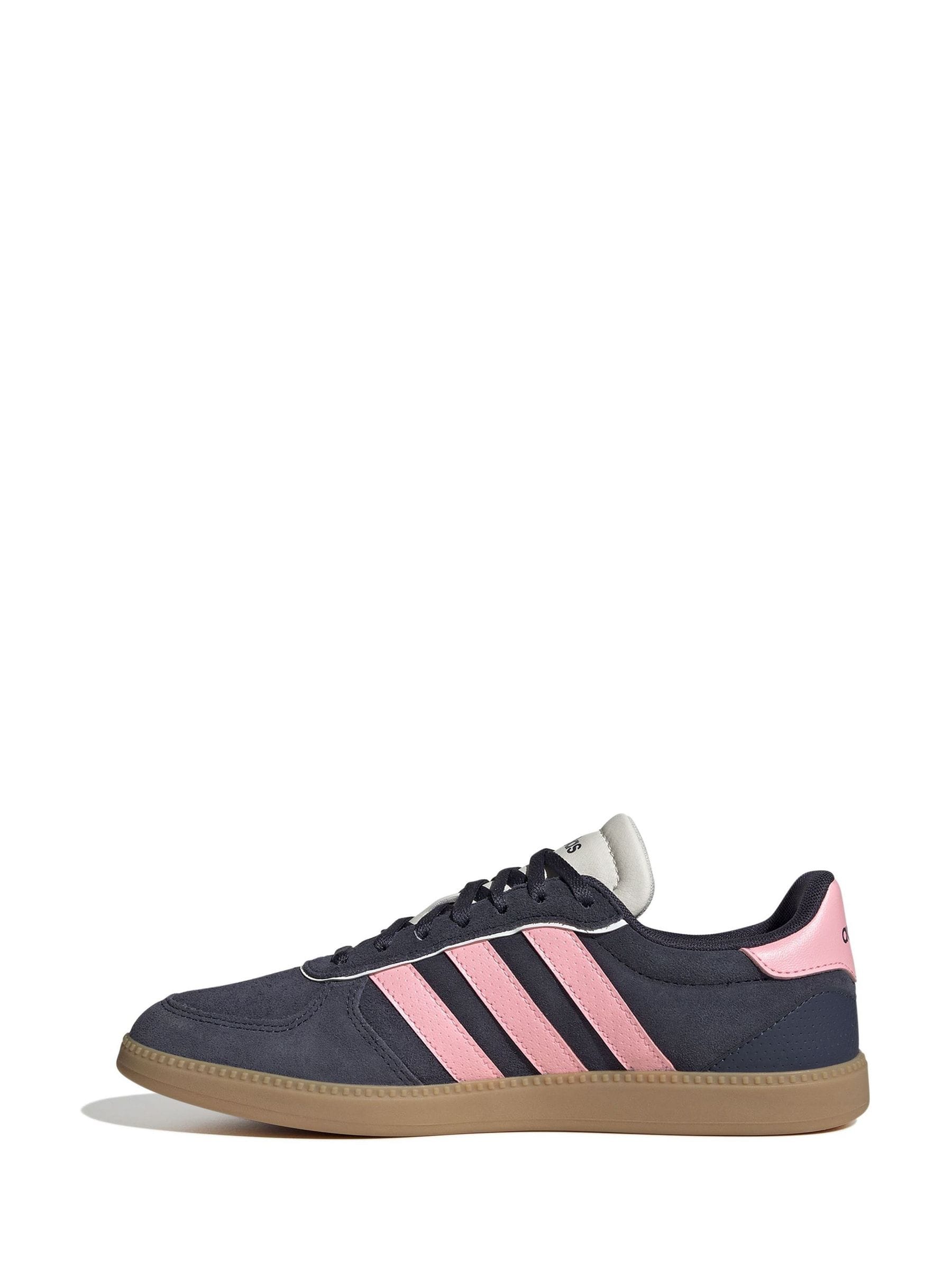 Donkerblauw/roze - adidas Breaknet Sleek sneakers