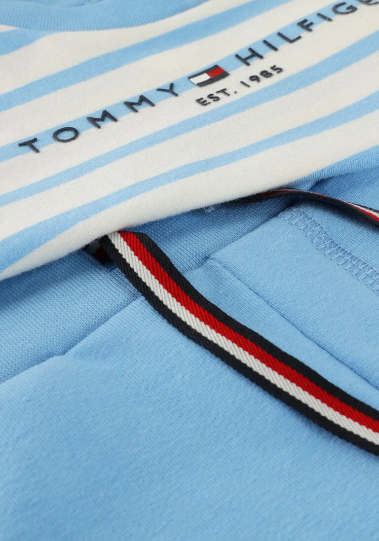 TOMMY HILFIGER blauwe tommy hilfiger  baby essential striped set
