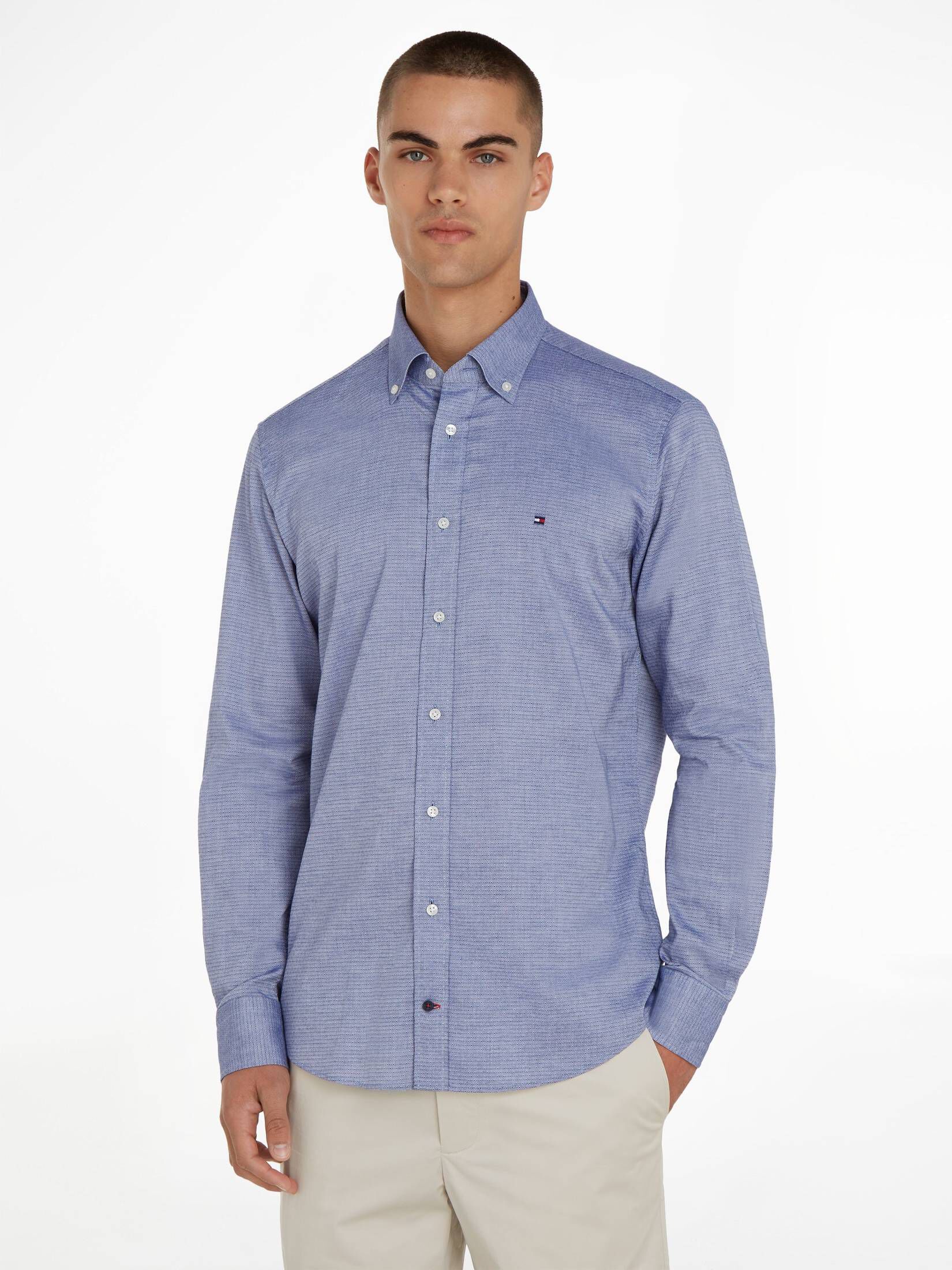 Tommy Hilfiger| Herren Baumwollhemd OXFORD DOBBY RF SHIRT