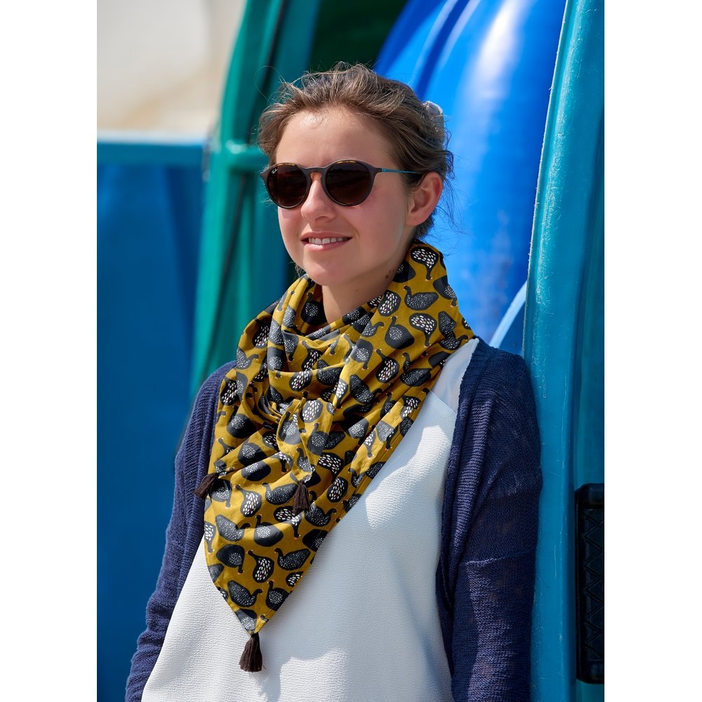 Foulard Pompon Poule À Facette