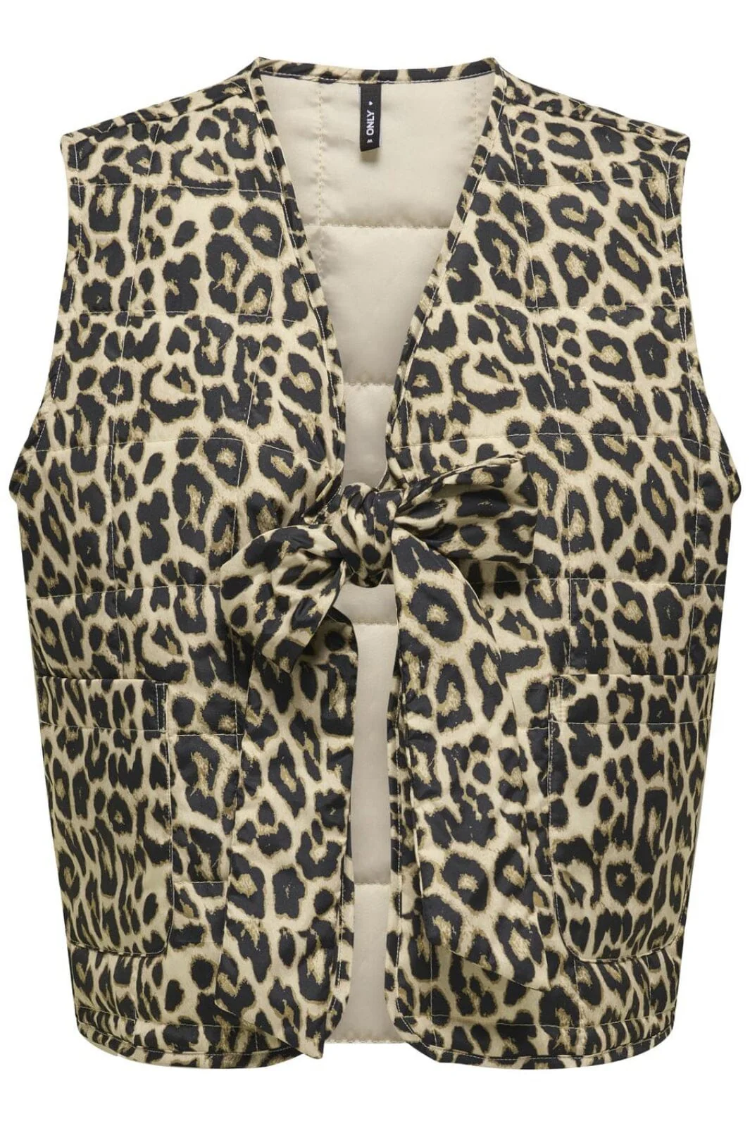 Only Onlannabell Bow Leo Waistcoat