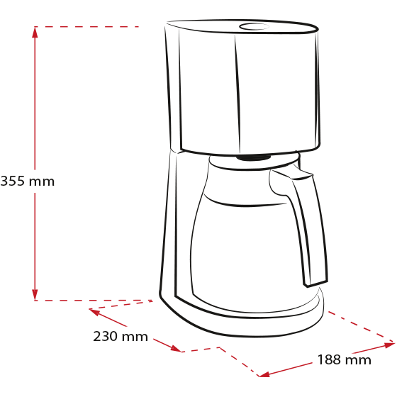 Enjoy® Top Therm|Filterkaffeemaschine Schwarz