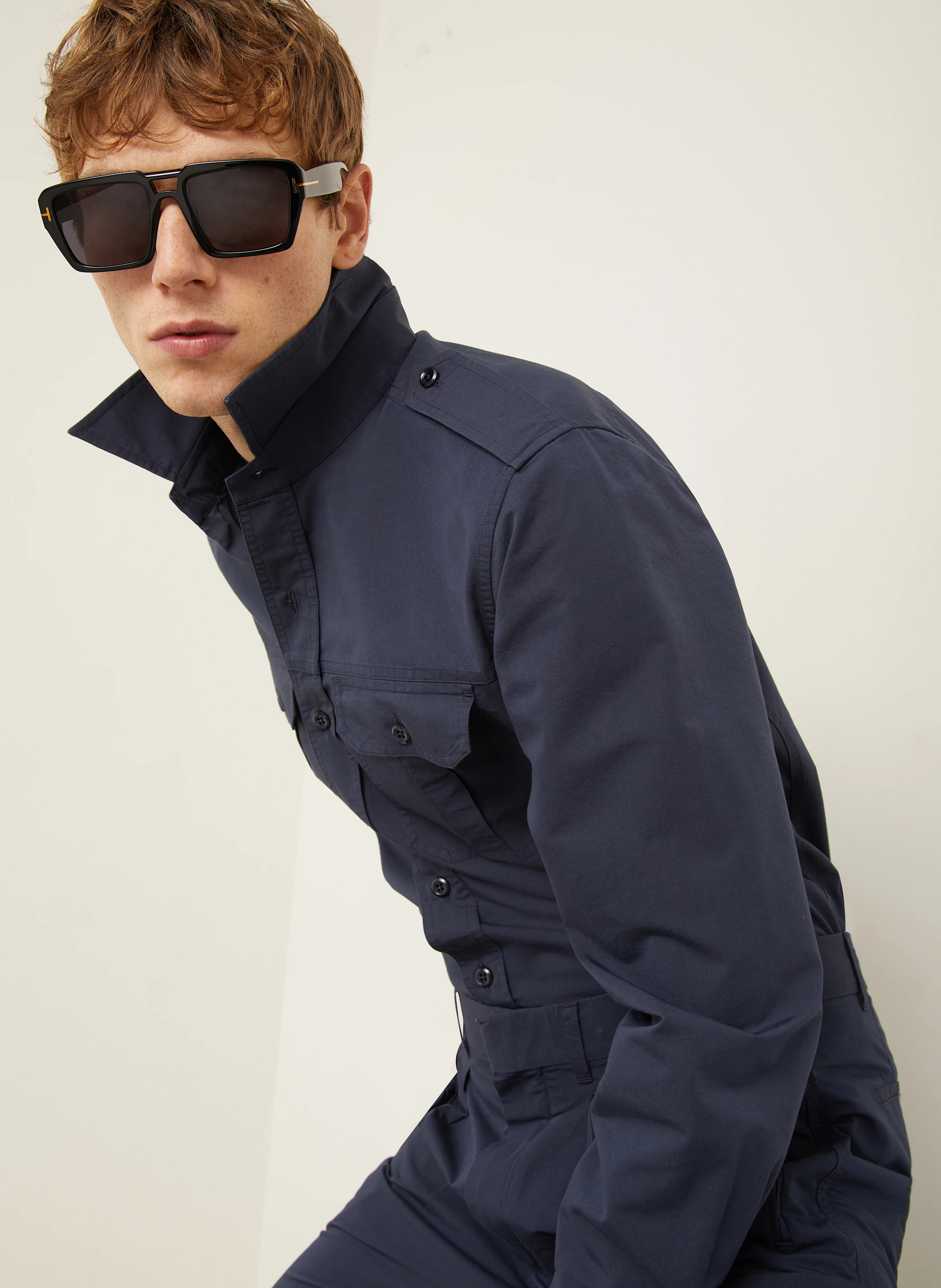 TOM FORD Hemd Regular Fit mit Seide