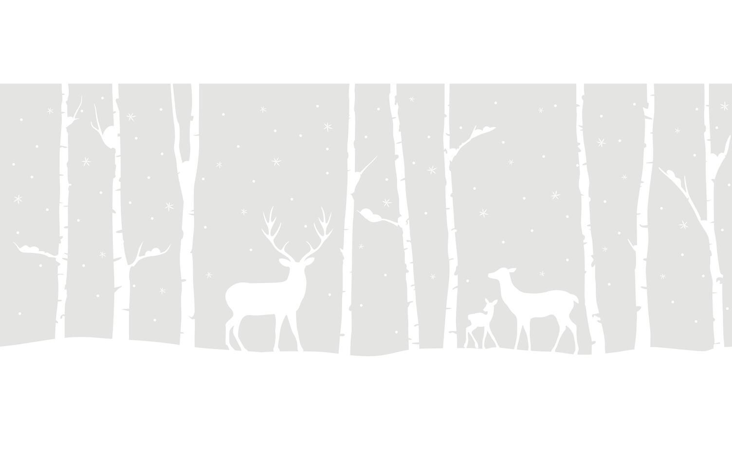 Fensterfolie Birch Woods 20 x 150 cmWeihnachtliche Fenster-Deko