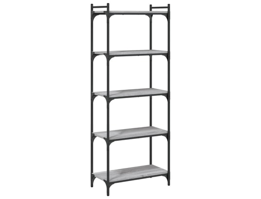 VIDAXL - Bibliothèque à 5 niveaux sonoma gris 60x30x154 cm