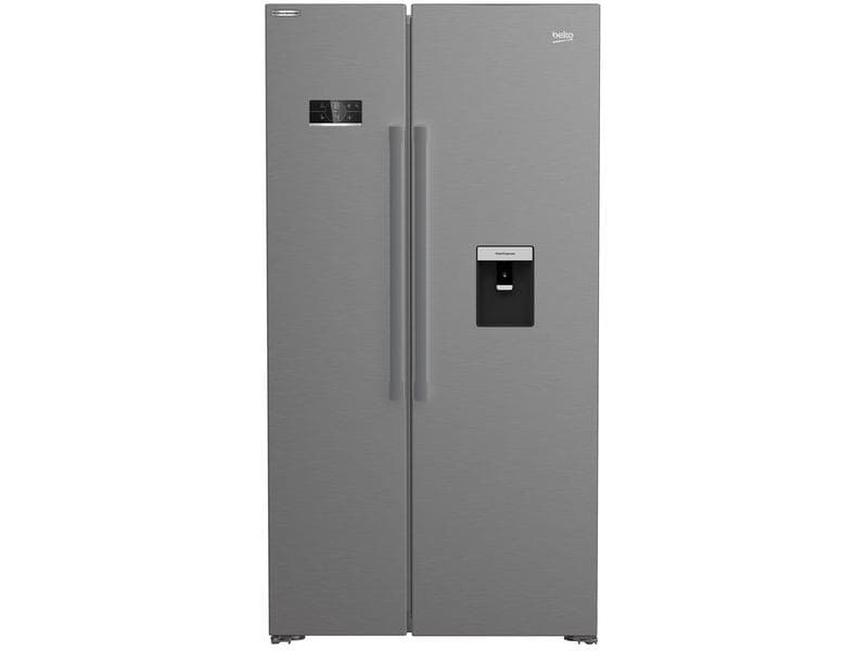 Beko Foodcenter GN163242XBCHN Silber Side by Side Kühlgerät mit Eiswürfelspender