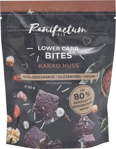 Panifactum Lower Carb Bites Kakao-Nuss glutenfrei