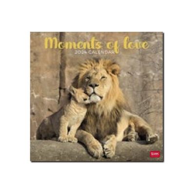 Legami - Calendrier mensuel 2024 - 30 x 29 cm - moments d'amour