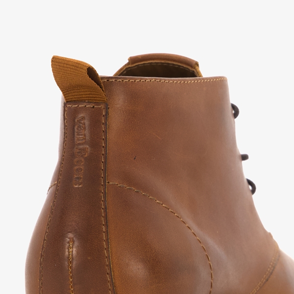 Van Beers leren heren veterschoenen bruin
