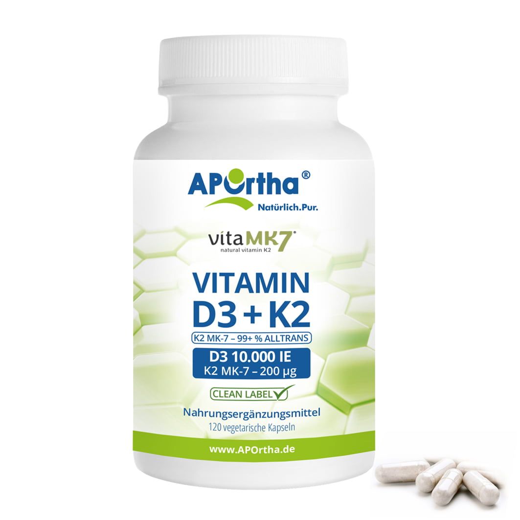APOrtha® Vitamin D3 10.000 IE + Vitamin K2 vitaMK7® 200 µg