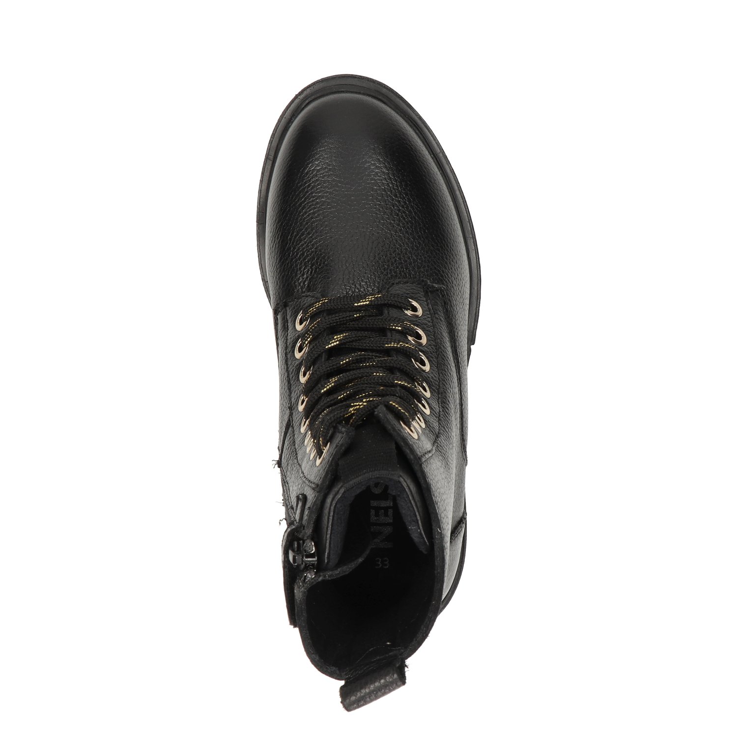 meisjes veterboot Nelson Kids Zwart