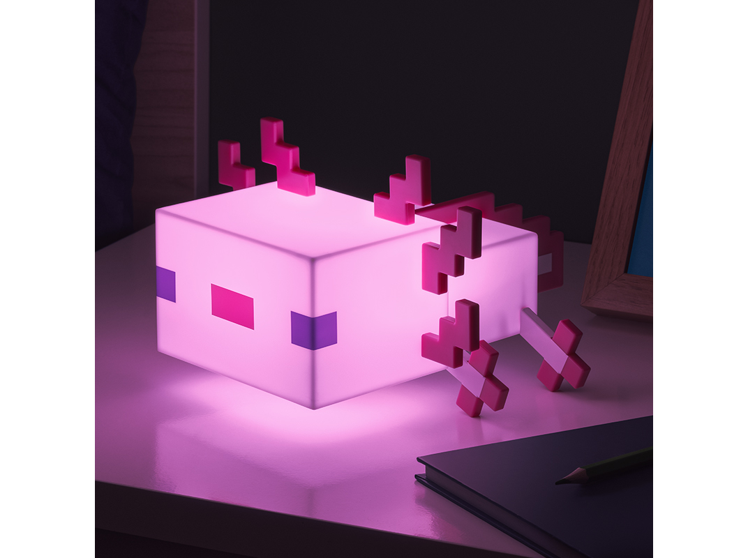 MINECRAFT CANDEEIRO AXOLOTL