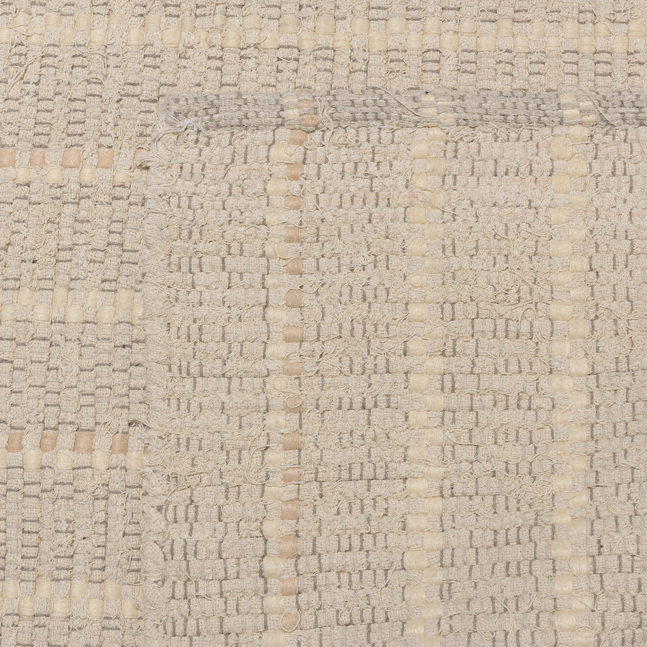 Macabane Tapis en Coton recyclé Sacha ivoire - 230x160 cm