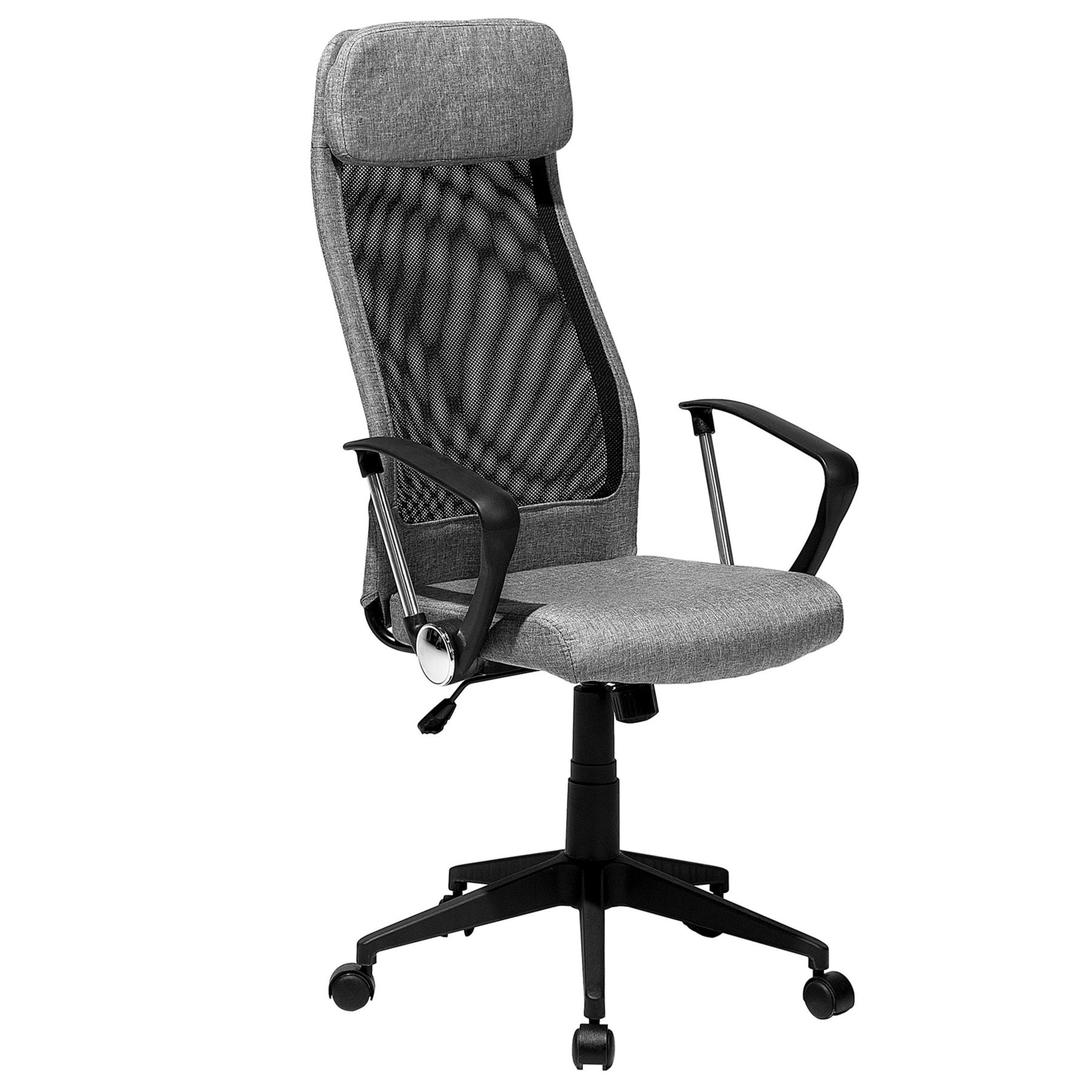 Beliani - PIONEER - Bureaustoel - Donkergrijs - Polyester
