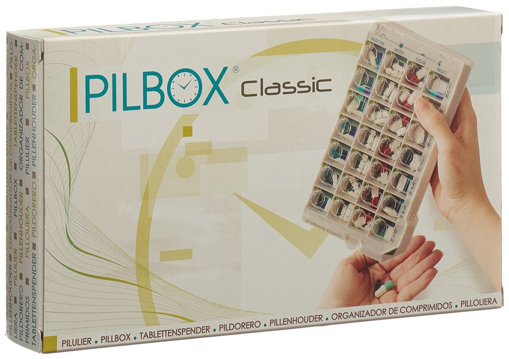 PILBOX Classic Medikamentenspender<br>1 Stück, 7 Tage deutsch/französisch