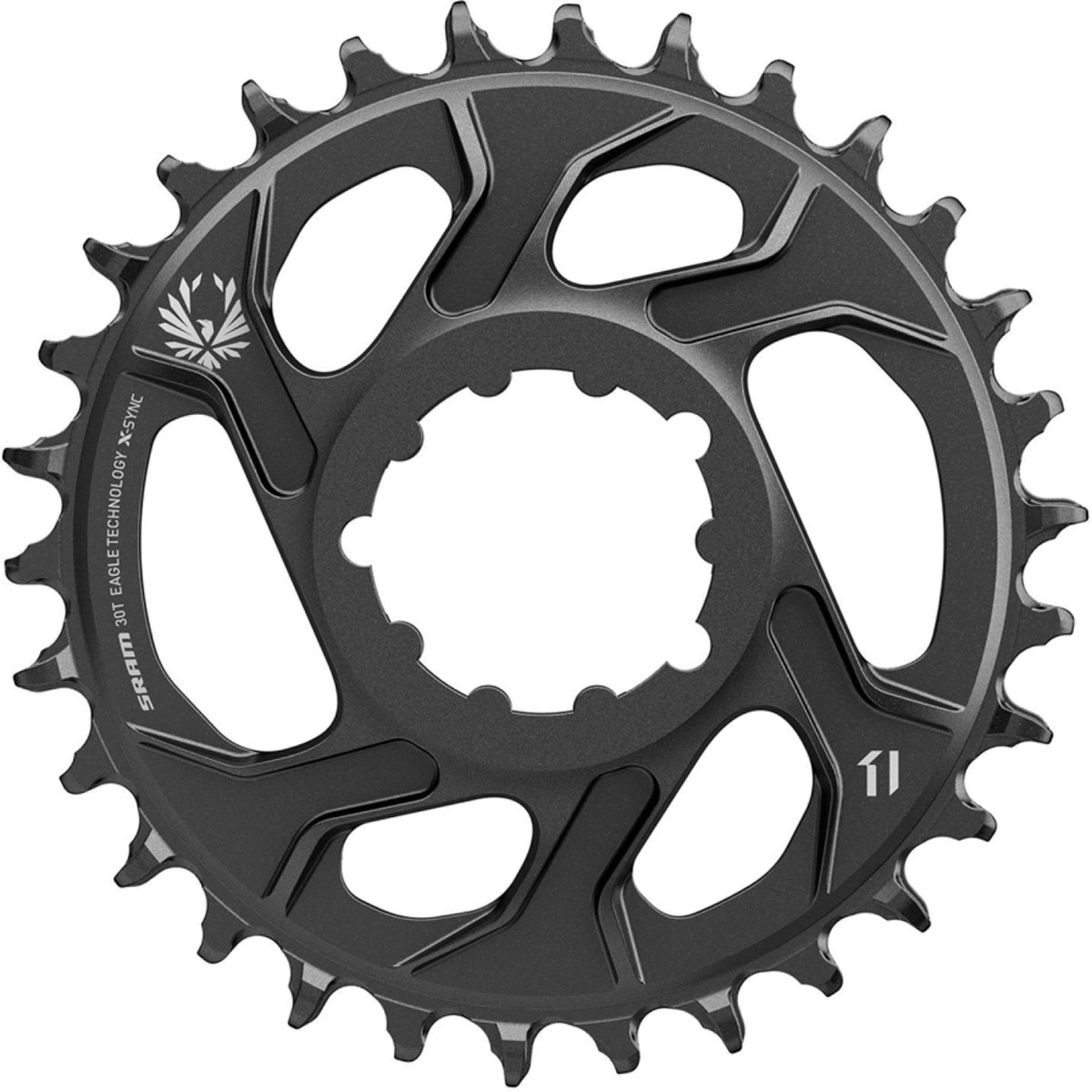 SRAM Eagle Direct Mount X-Sync 4mm Offset Kettingblad 12 Speed Zwart