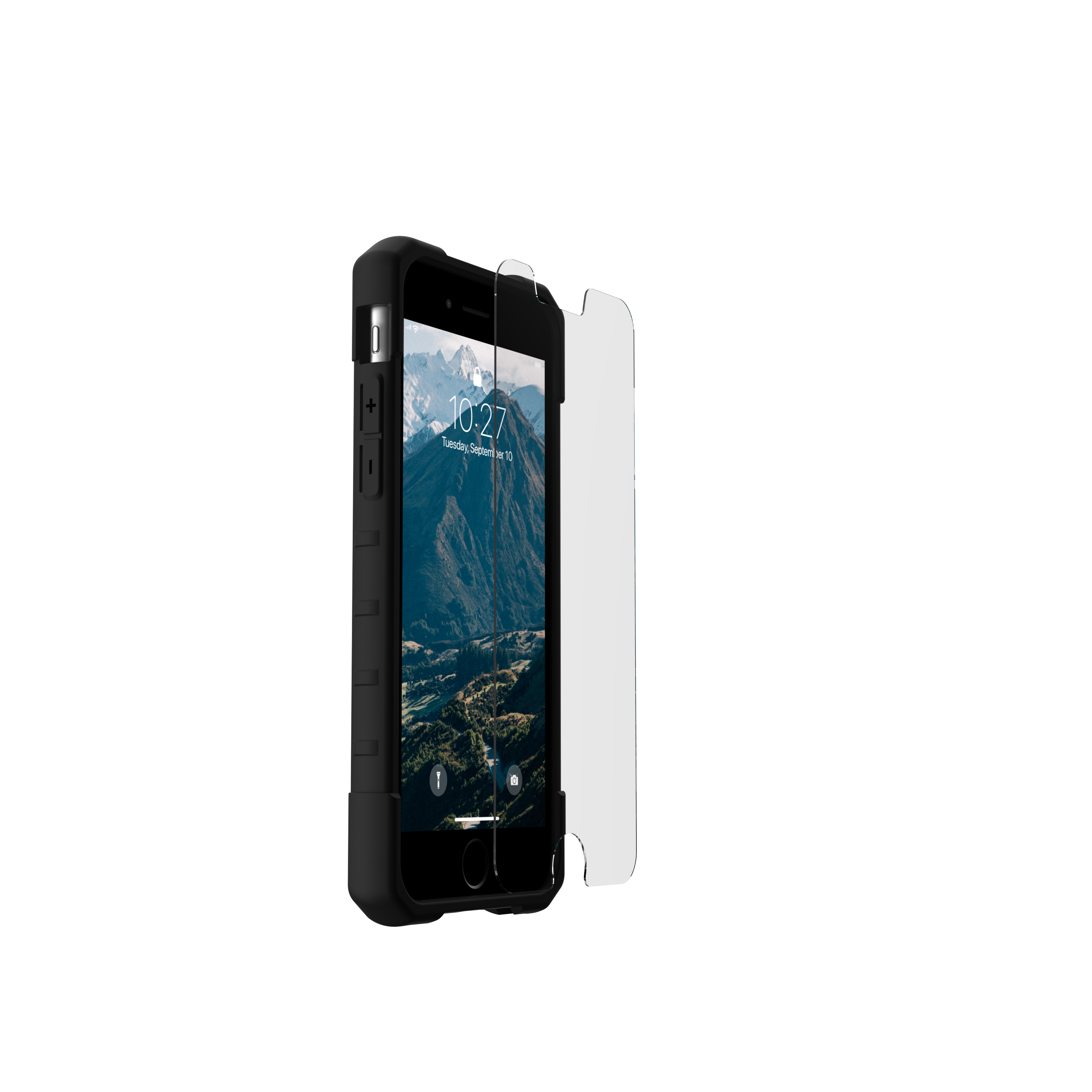 iPhone SE (2022/2020) / 8 / 7 / 6S Shield Panzer Glas Displayschutz Case Friendly (124011110000)