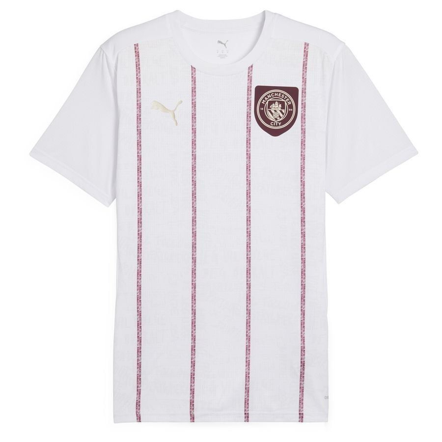 Manchester City T-shirt d'Entraînement Avant-Match - Blanc/Dark Jasper Enfant
