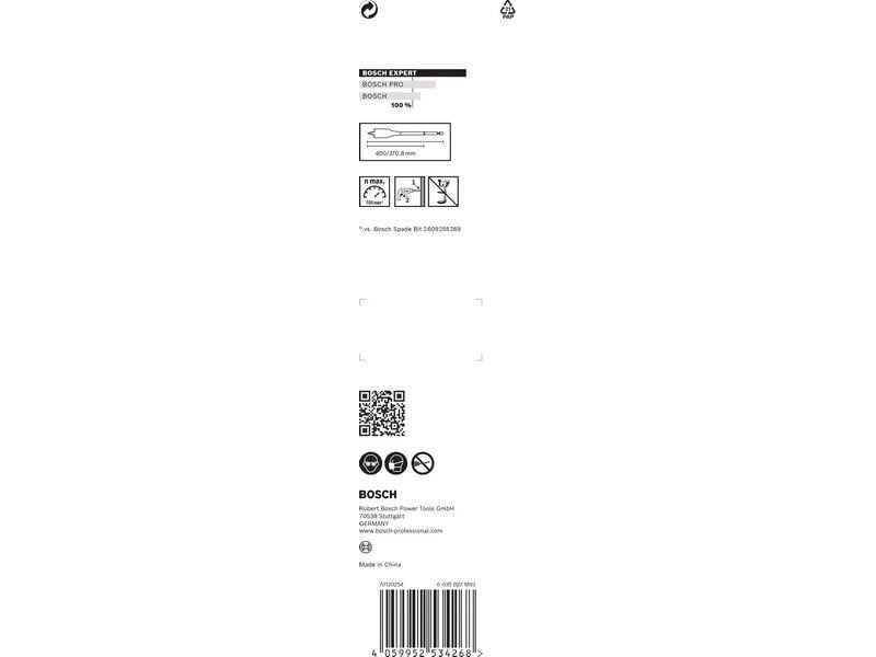 Bosch Professional Flachfräsbohrer EXPERT Self Cut Speed, 2 Hochgeschwindigkeitsbohren in Holz