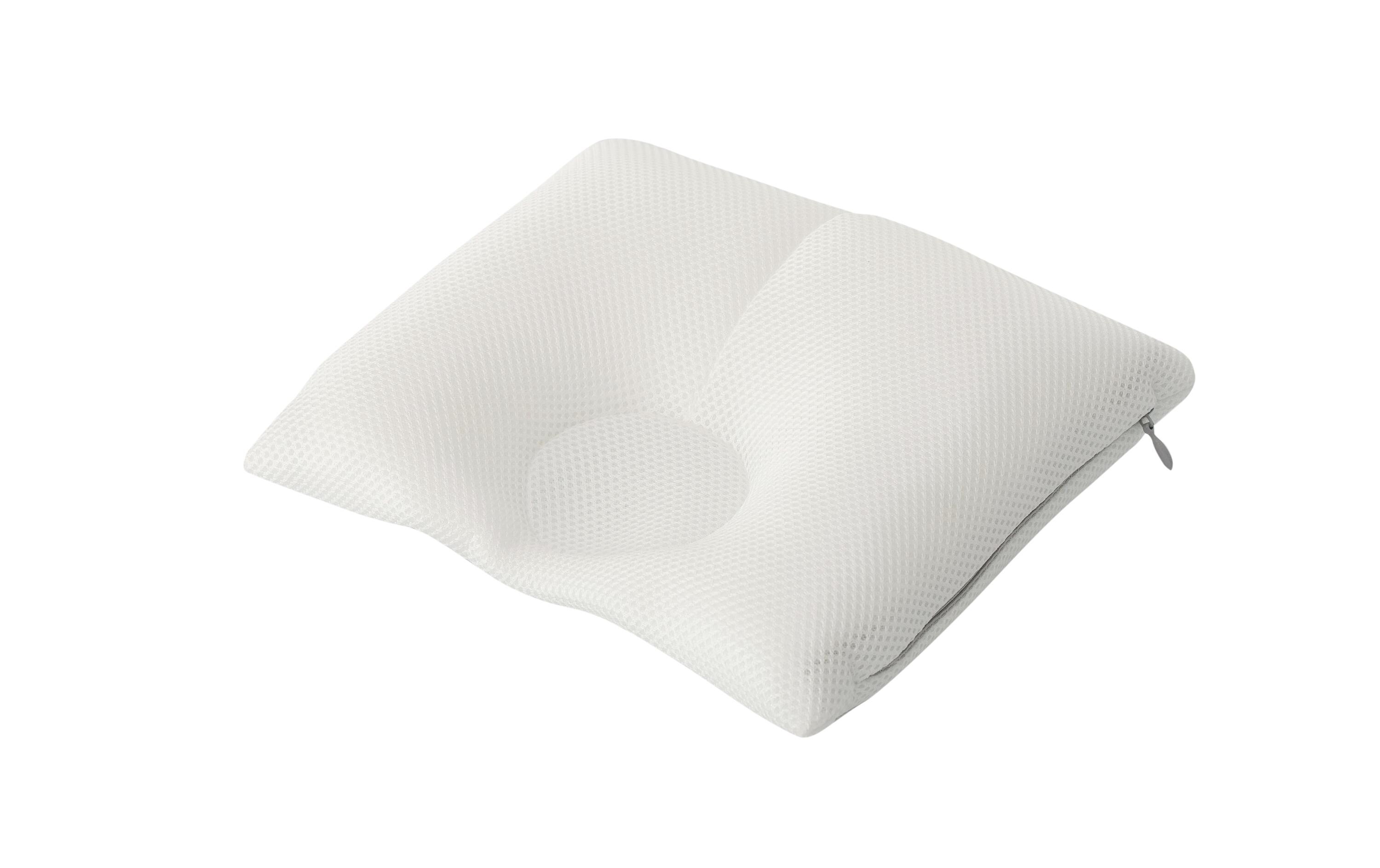 Baby-Kopfkissen Carefor Maxi Weiss 26 x 28 x 7 cmSpezialbabykissen zur Prävention und Abhilfe von Kopfverformung