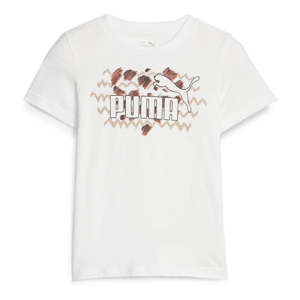 Puma T-shirt Blanc Fille Puma Mixmch