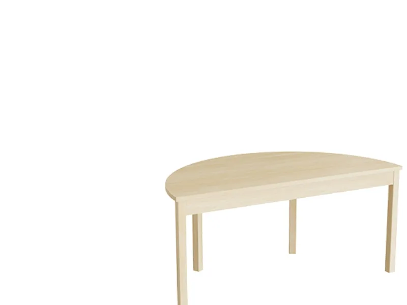 Bord Lovis 609, 1200x600 mm Højde 550 mm med lyddæmpende birk laminat, birk understel