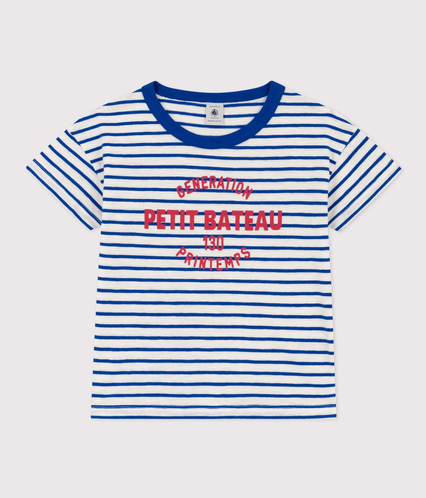 Tee-shirt rayé en coton enfant fille / garçon