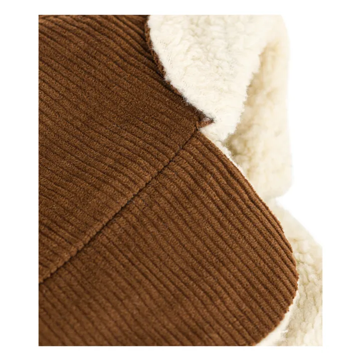 Petit Bateau Chapka en Velours | Chocolat