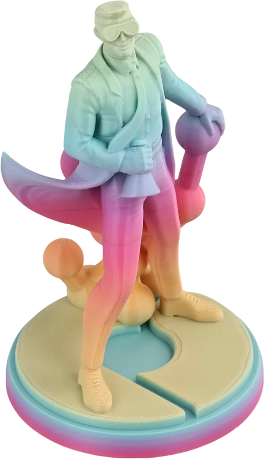 Polymaker  Panchroma™ PLA Gradient Satin Rainbow, 1,75 mm / 1000 g    Ein Farbspektakel in Satin Rainbow