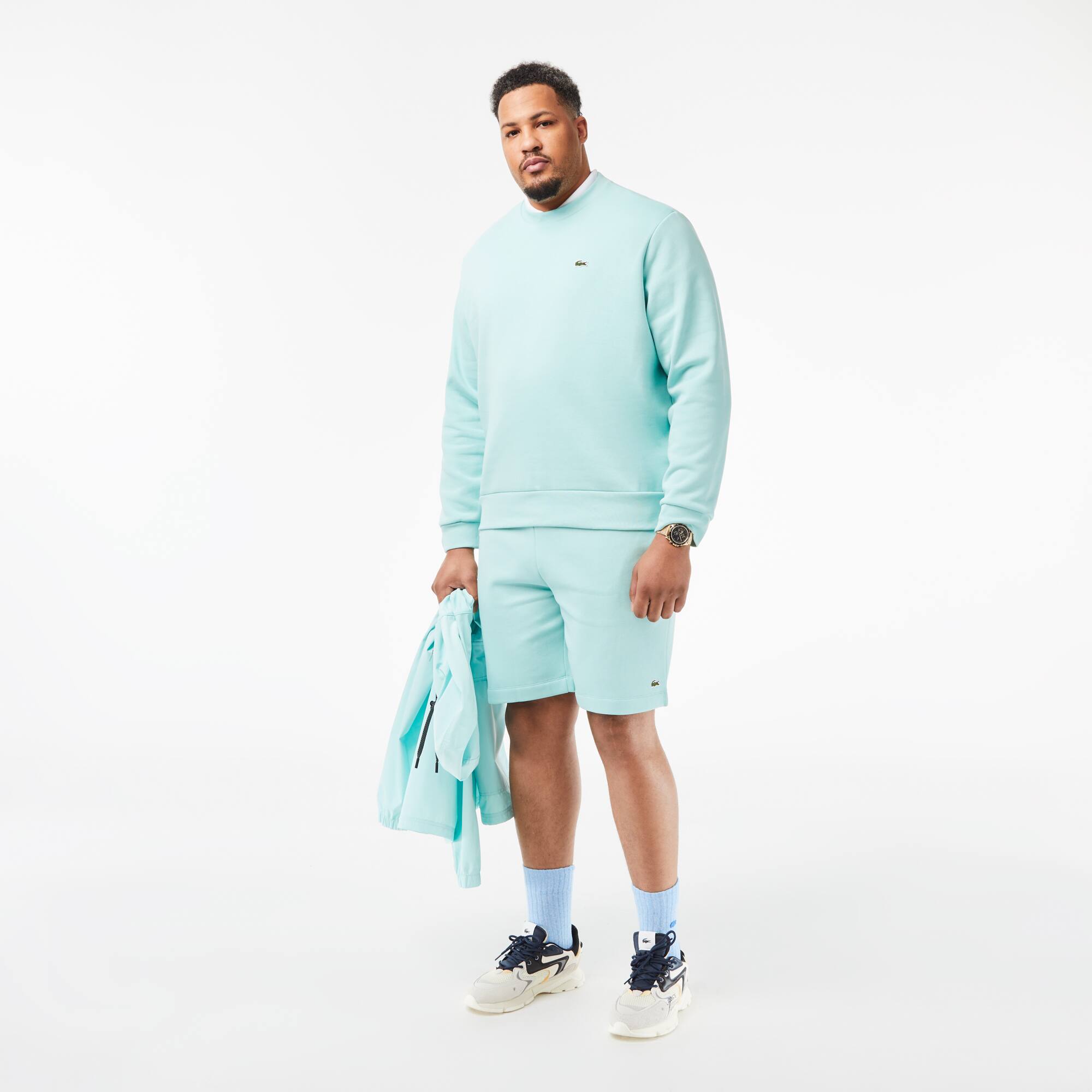 Jogging-Sweatshirt aus aufgerautem Fleece Sweatshirts - Grün - Lacoste - Herren