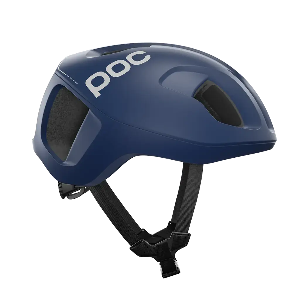 POC Ventral MIPS Race Fietshelm Mat Blauw/Wit