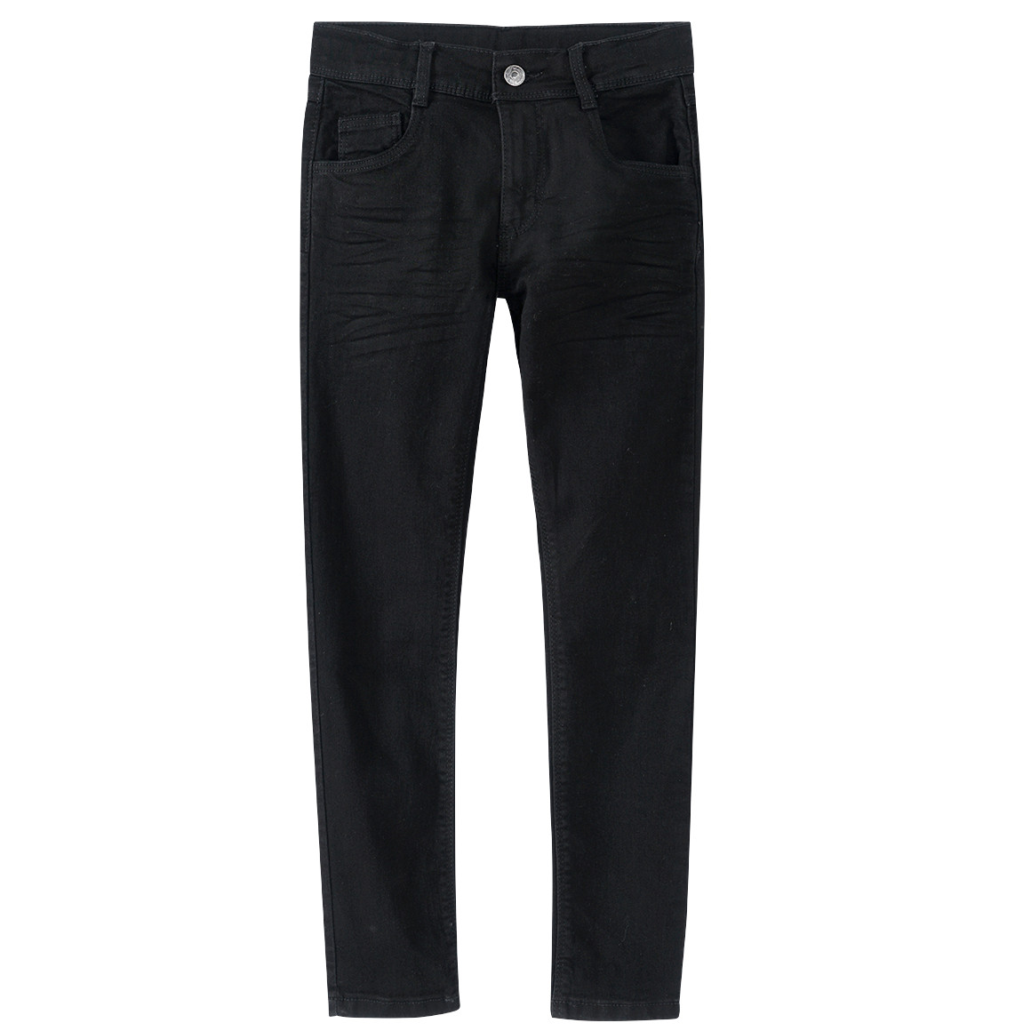 Famy 2 Jungen Skinny-Jeans im 5-Pocket-Style dunkelgrau / schwarz