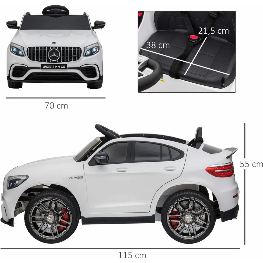 HOMCOM Kinder Elektroauto weiß