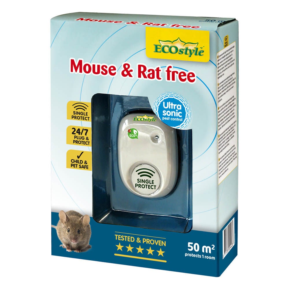 ECOstyle Mouse & Rat free 30 30 m² - Tegen muizen en ratten - 60 m2 - 60 m2