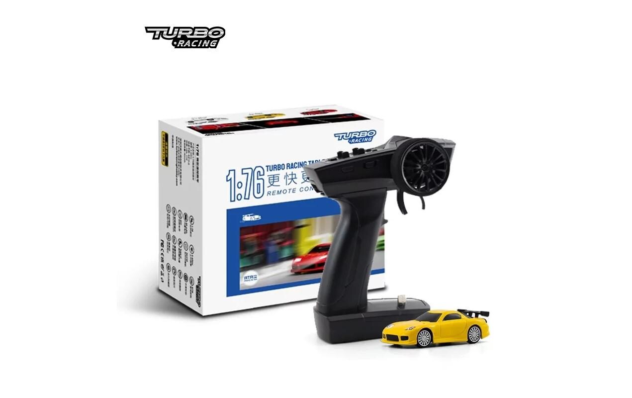 Micro Sport C71 Gelb, RTR, 1:76Vollwertiges RC-Auto im micro Format