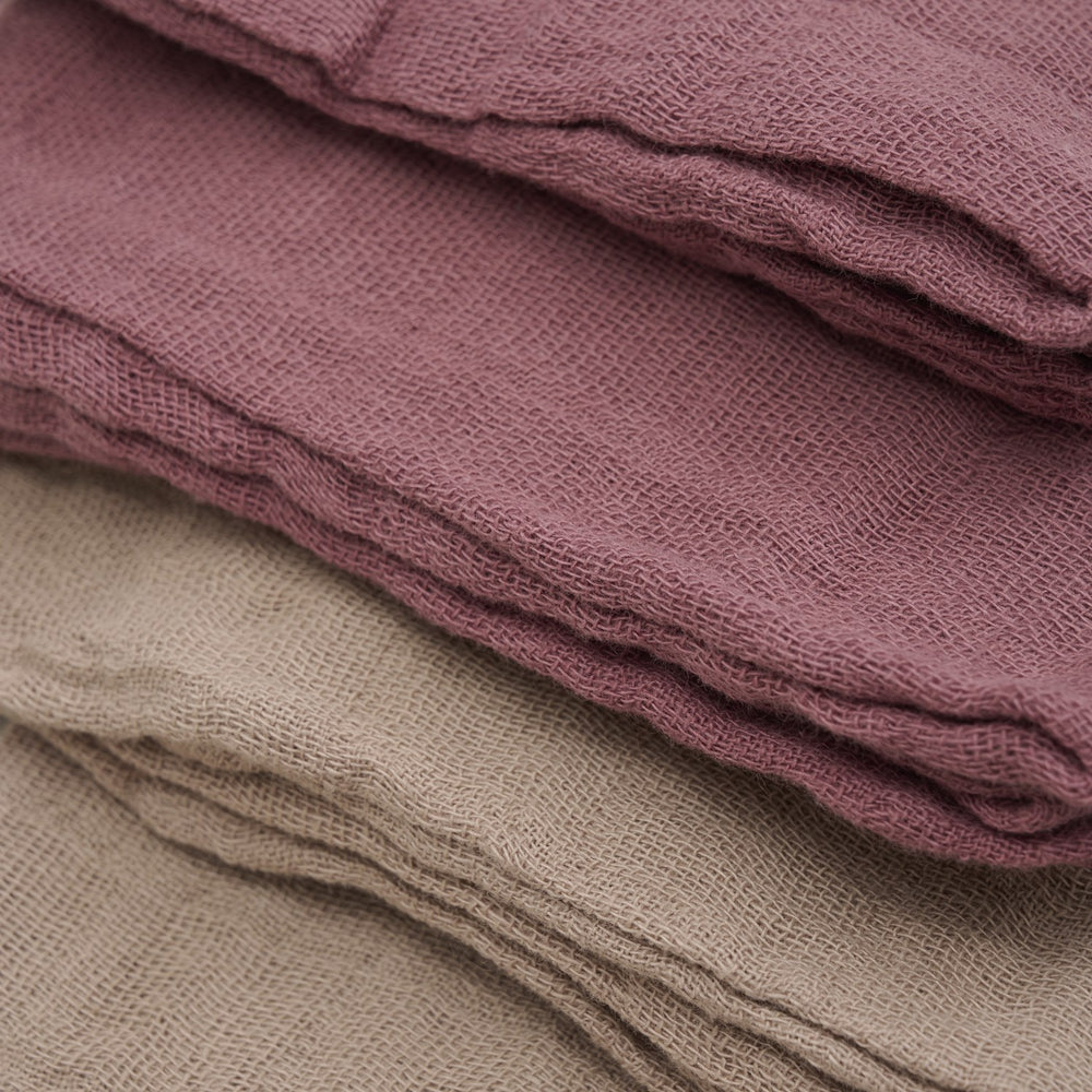 Køb Pippi Withered Rose Økologiske Stofbleer Muslin 4-pack