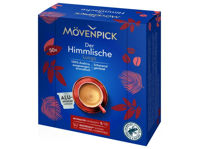 Mövenpick Kaffeekapseln Der Himmlische 50 Stück Aluminiumkapseln für Nespresso Maschinen