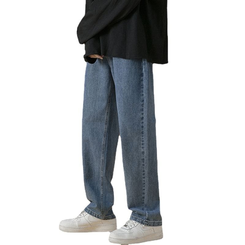 Obikan - Gewassen wijde jeans