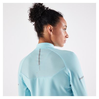 Maillot Manches Longues Femme Kiprun Warm Light Bleu