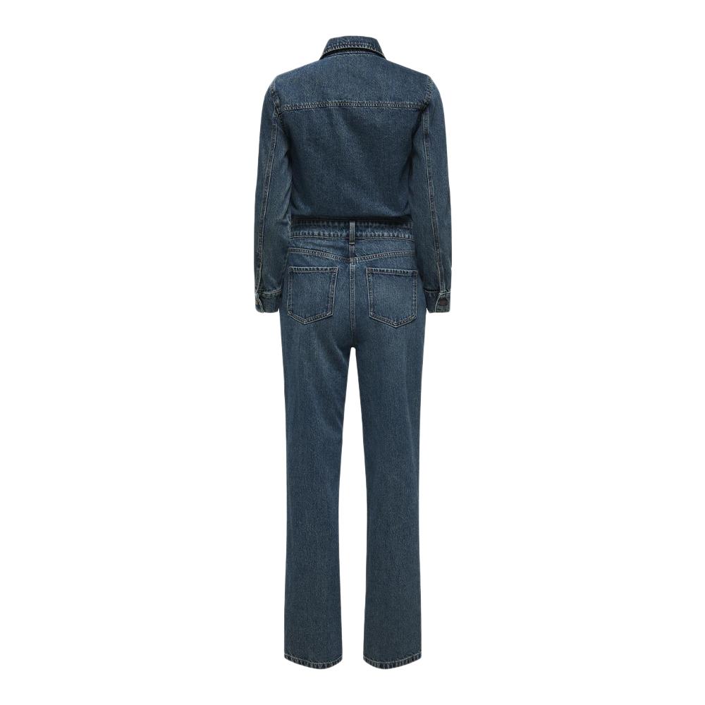 JDY Combinaison Manches longues en Jean Bleu Femme JDY Jumpsuit