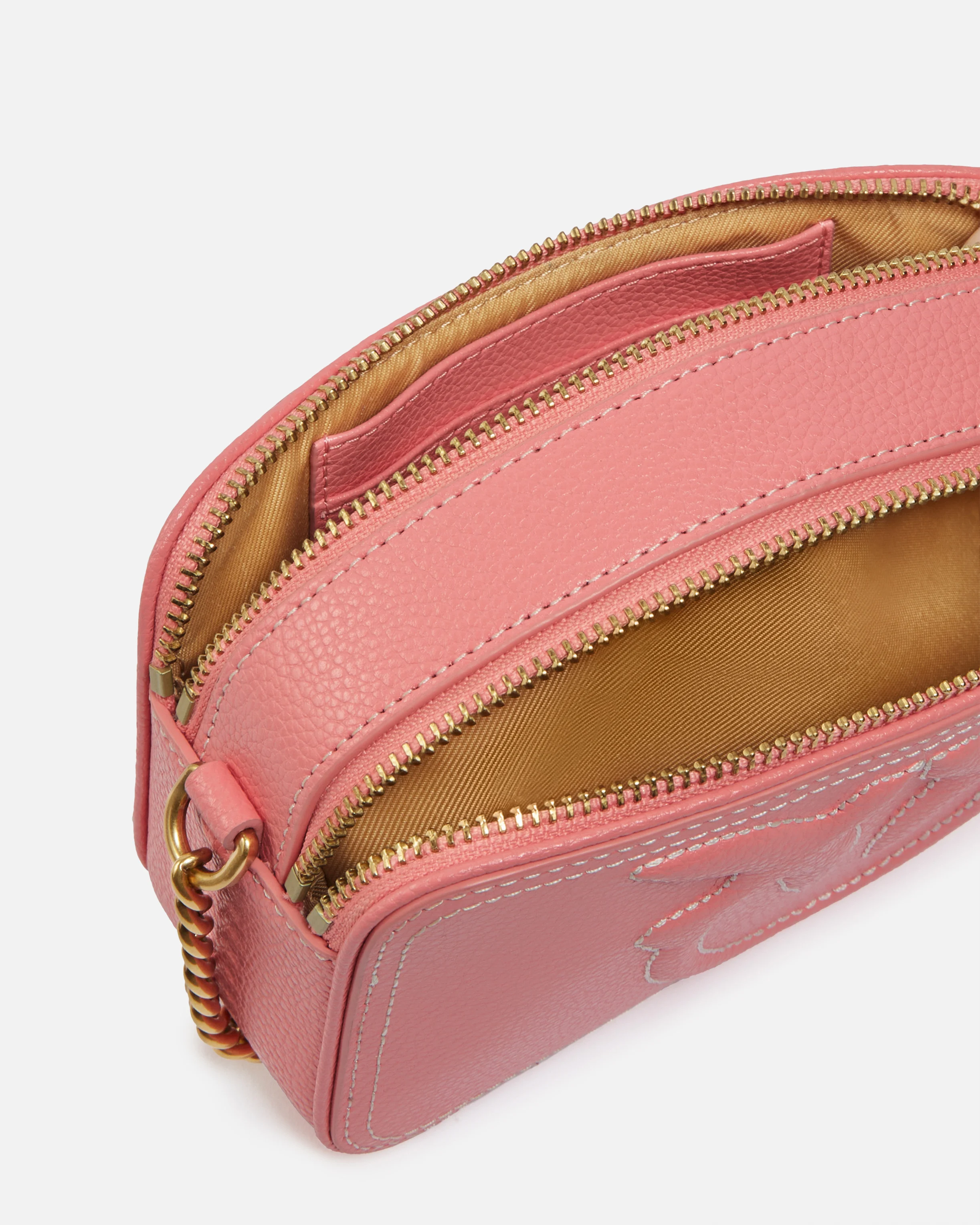 Petit sac à bandoulière avec logo love birds en relief | Rose