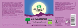 Organic India Ashwagandha Capsules 90CP