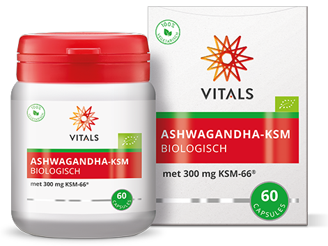 Vitals Ashwagandha-Ksm Biologisch 60 capsules