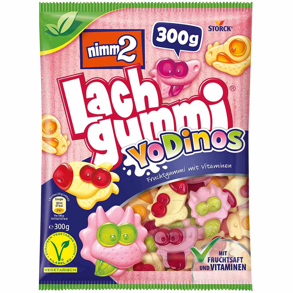 Storck Nimm2 Lachgummi YoDinos 300g MHD:30.6.25