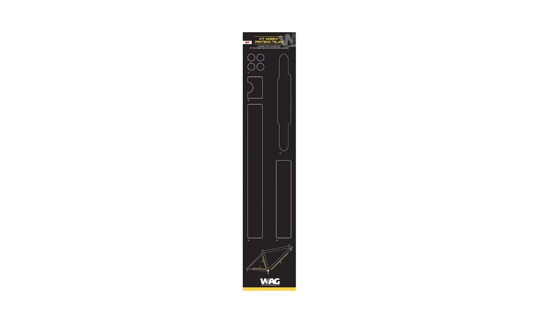 Stelbeskyttelse til cykelstel sæt - protection sticker set.