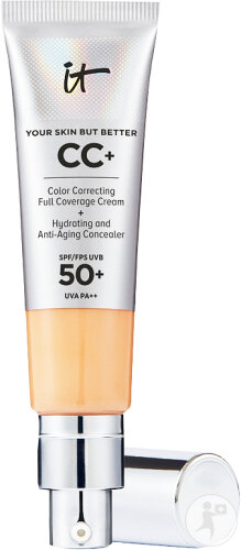 IT Cosmetics Your Skin But Better CC+ Crème + Anti-Cernes IP50+ Med Tan Tube Pompe 32ml