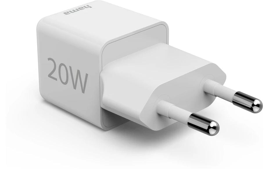 USB-Wandladegerät Mini-charger USB-C 20 W WeissSuper-Mini-Ladegerät USB-C